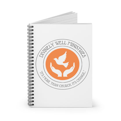 Divinely Well Ministries Spiral Notebook - Ruled Line