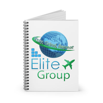 Elite Group ( White) Spiral Notebook - Ruled Line